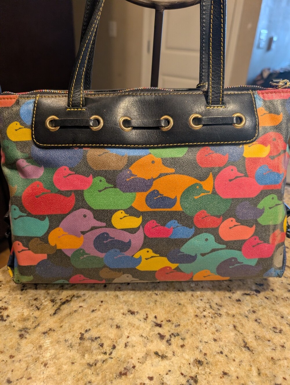 Dooney And Bourke Vintage Rainbow Duck - Picture 4 of 12